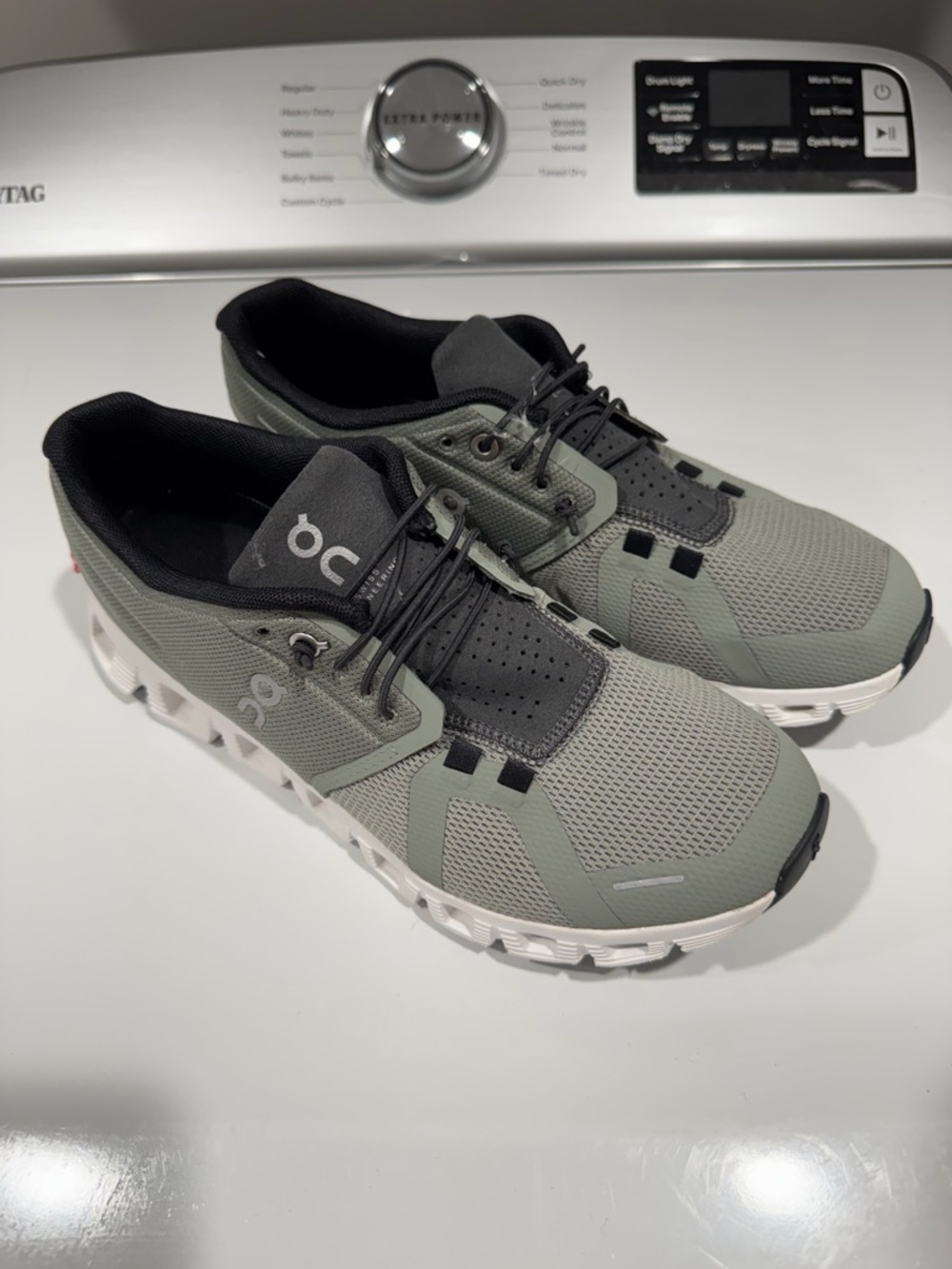 On Running Women's Olive Green and Black Cloudnova Athletic Shoes